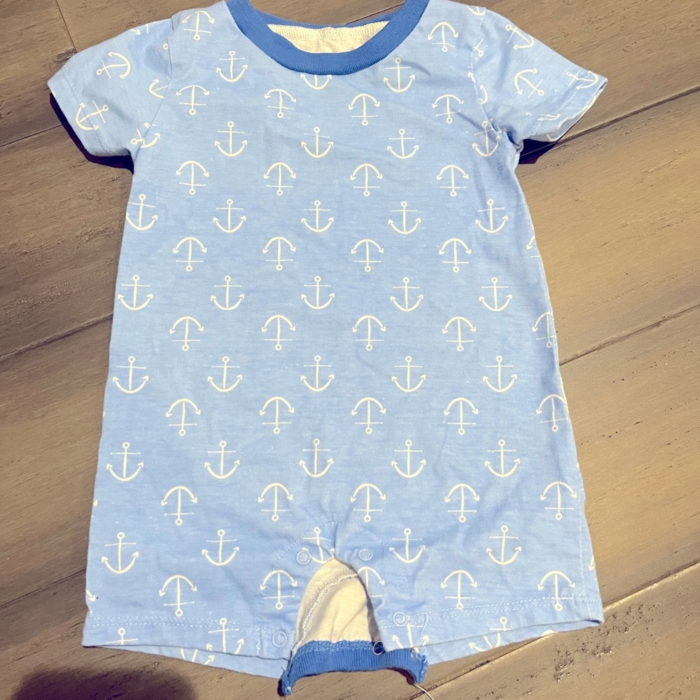 Like New Baby Romper - Anchor Print